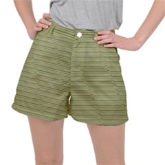 Groovy Green Noise Ripstop Shorts by themeaniestore