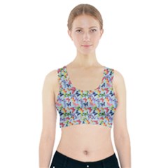 Beautiful Bright Butterflies Are Flying Sports Bra With Pocket by SychEva