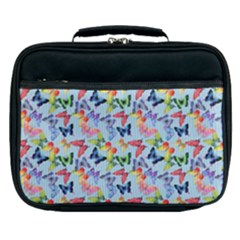 Beautiful Bright Butterflies Are Flying Lunch Bag by SychEva