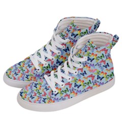 Beautiful Bright Butterflies Are Flying Men s Hi-top Skate Sneakers by SychEva