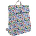 Beautiful Bright Butterflies Are Flying Flap Top Backpack View2