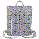 Beautiful Bright Butterflies Are Flying Flap Top Backpack View3