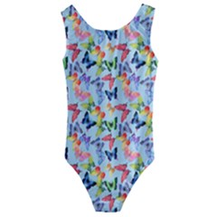 Beautiful Bright Butterflies Are Flying Kids  Cut-out Back One Piece Swimsuit by SychEva