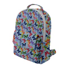 Beautiful Bright Butterflies Are Flying Flap Pocket Backpack (large) by SychEva