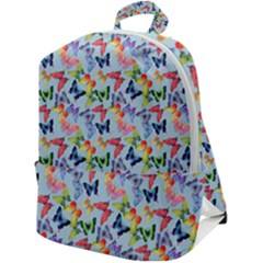 Beautiful Bright Butterflies Are Flying Zip Up Backpack by SychEva