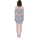 Beautiful Bright Butterflies Are Flying Shoulder Frill Bodycon Summer Dress View4