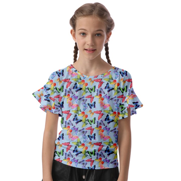 Beautiful Bright Butterflies Are Flying Kids  Cut Out Flutter Sleeves