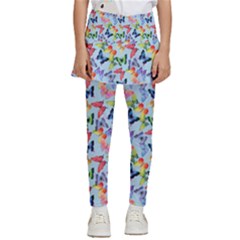 Beautiful Bright Butterflies Are Flying Kids  Skirted Pants by SychEva