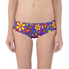 Gay Pride Rainbow Floral Paisley Classic Bikini Bottoms by VernenInk