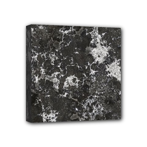 Dark Marble Camouflage Texture Print Mini Canvas 4  X 4  (stretched)