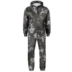 Dark Marble Camouflage Texture Print Hooded Jumpsuit (men)  by dflcprintsclothing