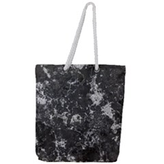 Dark Marble Camouflage Texture Print Full Print Rope Handle Tote (large) by dflcprintsclothing