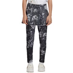 Dark Marble Camouflage Texture Print Kids  Skirted Pants