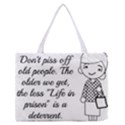 Don t Pi$$ Off Old People Zipper Medium Tote Bag View1