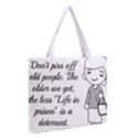 Don t Pi$$ Off Old People Zipper Medium Tote Bag View2