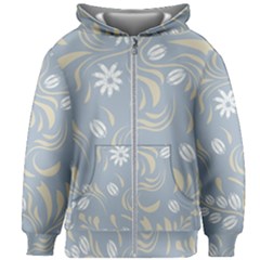 Folk Flowers Pattern Floral Surface Design Seamless Pattern Kids  Zipper Hoodie Without Drawstring by Eskimos