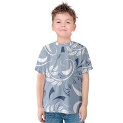 Folk Flowers Pattern Floral Surface Design Seamless Pattern Kids  Cotton Tee