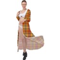 Retro Mod Mad Plaid Maxi Chiffon Beach Wrap View1