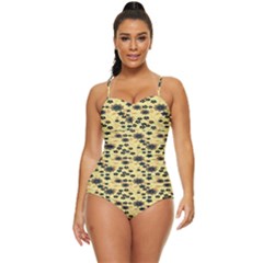 Floral Retro Full Coverage Swimsuit