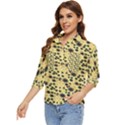 Floral Women s Quarter Sleeve Pocket Shirt View3