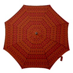 Red Pattern Hook Handle Umbrellas (medium) by Sparkle