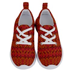 Red Pattern Running Shoes by Sparkle