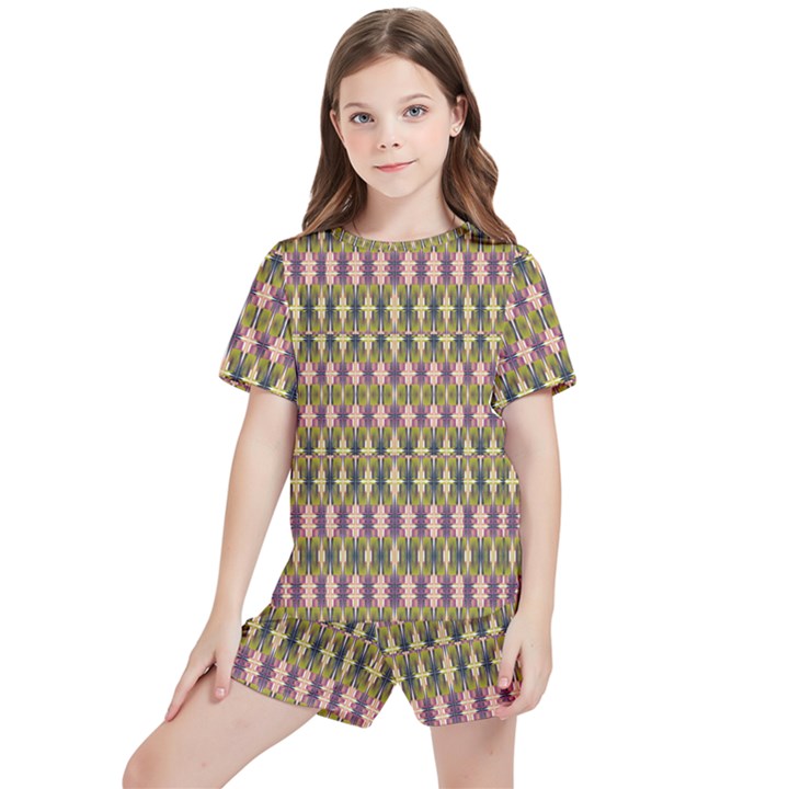 Digital Illusion Kids  Tee and Sports Shorts Set