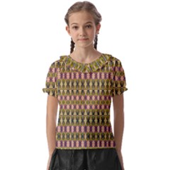 Digital Illusion Kids  Frill Chiffon Blouse