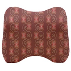 Flowers Pattern Velour Head Support Cushion by Sparkle