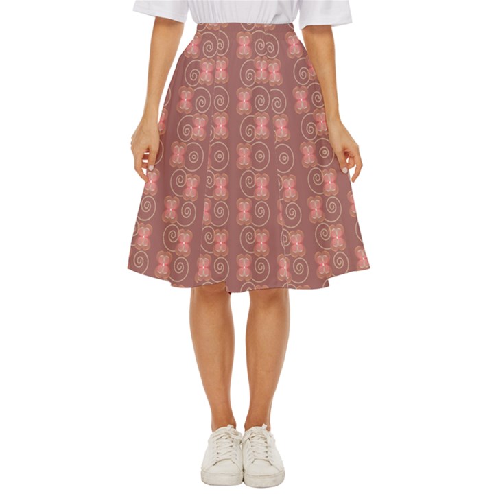 Flowers Pattern Classic Short Skirt