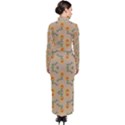 Flowers Pattern Turtleneck Maxi Dress View2