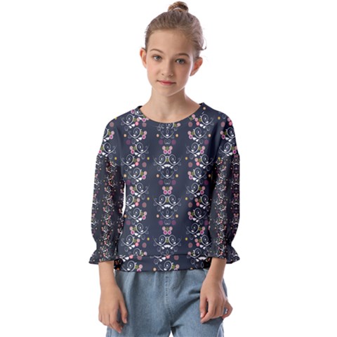 Digital Springs Kids  Cuff Sleeve Top by Sparkle