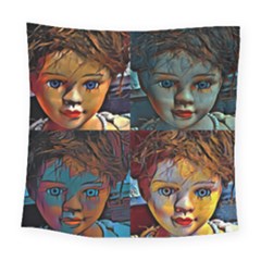 Doll Face Square Tapestry (large) by karstenhamre