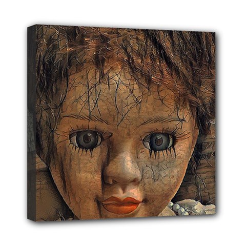 Doll Face Iii Mini Canvas 8  X 8  (stretched)