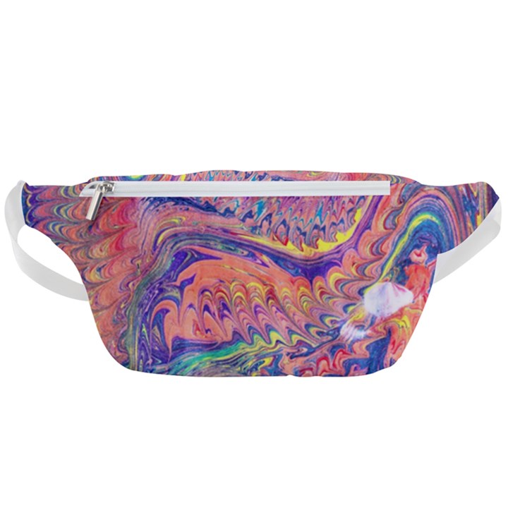 Painted feathers Waist Bag 