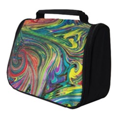 Intricate Painted Swirls Full Print Travel Pouch (small) by kaleidomarblingart