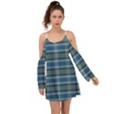 Retro Mod Mad Plaid Kimono Sleeves Boho Dress View1