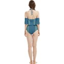 Turquoise Blue Mood Halter Flowy Bikini Set  View2