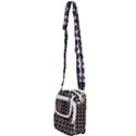 Shiny Pumpkins On Black Background Shoulder Strap Belt Bag View2