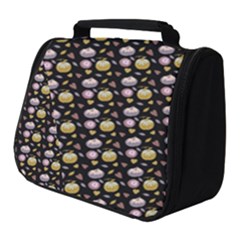 Shiny Pumpkins On Black Background Full Print Travel Pouch (small) by SychEva