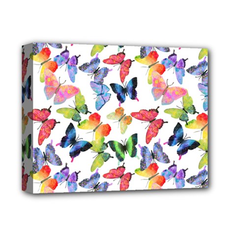 Bright Butterflies Circle In The Air Deluxe Canvas 14  X 11  (stretched) by SychEva