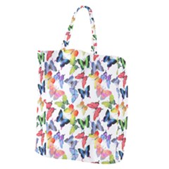 Bright Butterflies Circle In The Air Giant Grocery Tote by SychEva