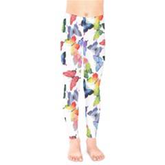 Bright Butterflies Circle In The Air Kids  Leggings by SychEva