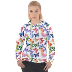 Bright Butterflies Circle In The Air Women s Overhead Hoodie by SychEva