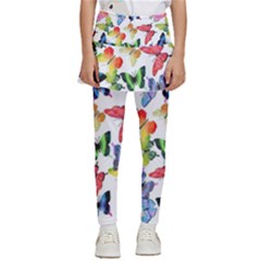 Bright Butterflies Circle In The Air Kids  Skirted Pants