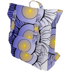 Flower Buckle Up Backpack by zappwaits