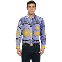 Flower Men s Long Sleeve Pocket Shirt 