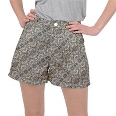 Vintage Pattern Geometric Mosaic Ripstop Shorts