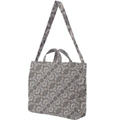 Vintage Pattern Geometric Mosaic Square Shoulder Tote Bag