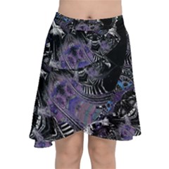 When Gears Turn Chiffon Wrap Front Skirt by MRNStudios